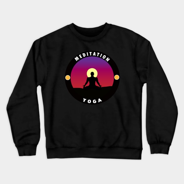 Meditation Yoga Crewneck Sweatshirt by Snappy Cart